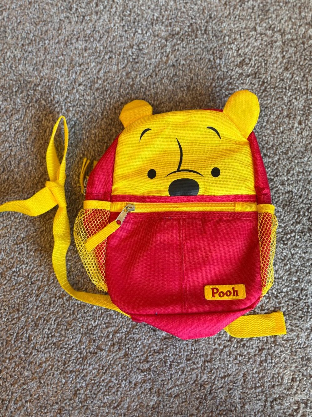 Disney Winnie the Pooh Toddler Harness Backpack Mini Rucksack Red Yellow